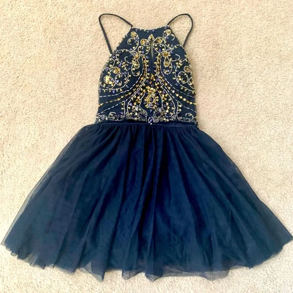 Blondie Nites | Dresses | Navy Blue Size 3 Blondie Nites Party Dress | Poshmark Blondie Nites | Dresses | Navy Blue Size 3 Blondie Nites Party Dress | Poshmark